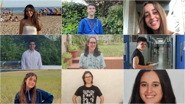 Algunos de los mejores alumnos de la Selectividad del año pasado.