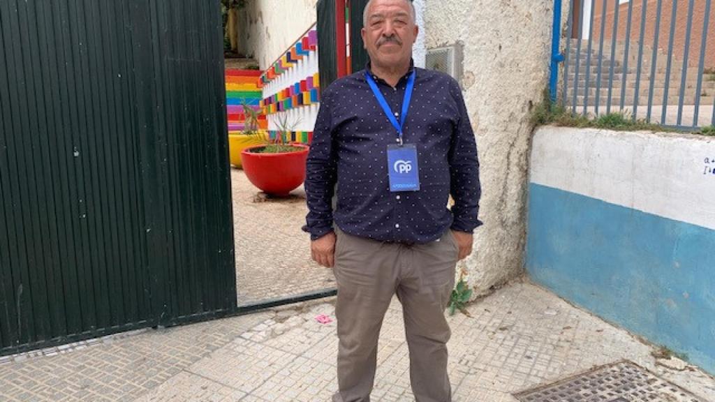 Mohamed, interventor del PP, este domingo en un colegio controlado por el CpM.