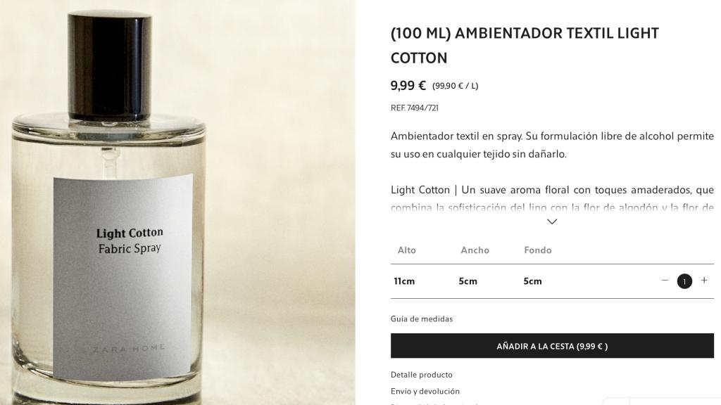Ambientador textil.