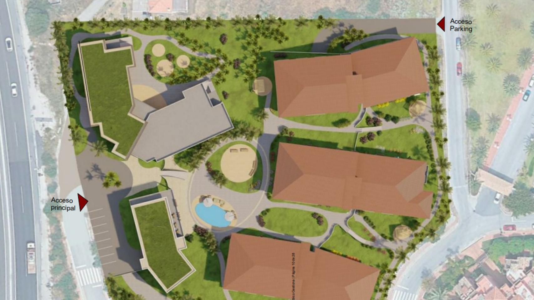 Otra de las imágenes del anteproyecto del centro residencial de Estepona.