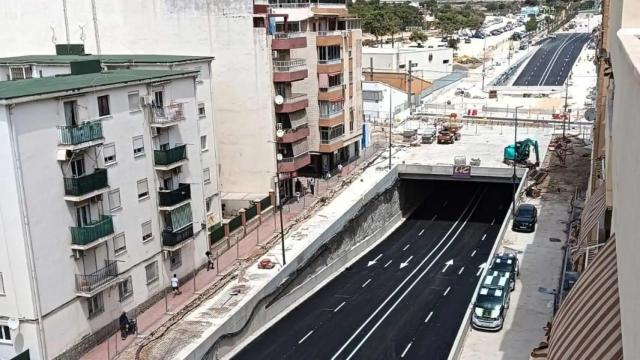 Paso soterrado de la avenida Beniardá, en imagen de archivo.