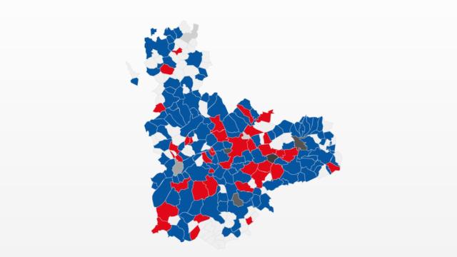 Mapa de Valladolid tras las elecciones municipales de 2023