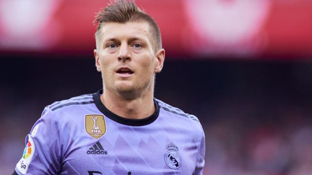 Toni Kroos, en un partido del Real Madrid de la temporada 2022/2023