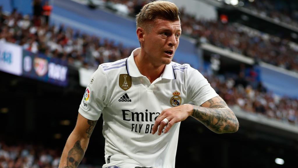 Toni Kroos, en un partido del Real Madrid de la temporada 2022/2023