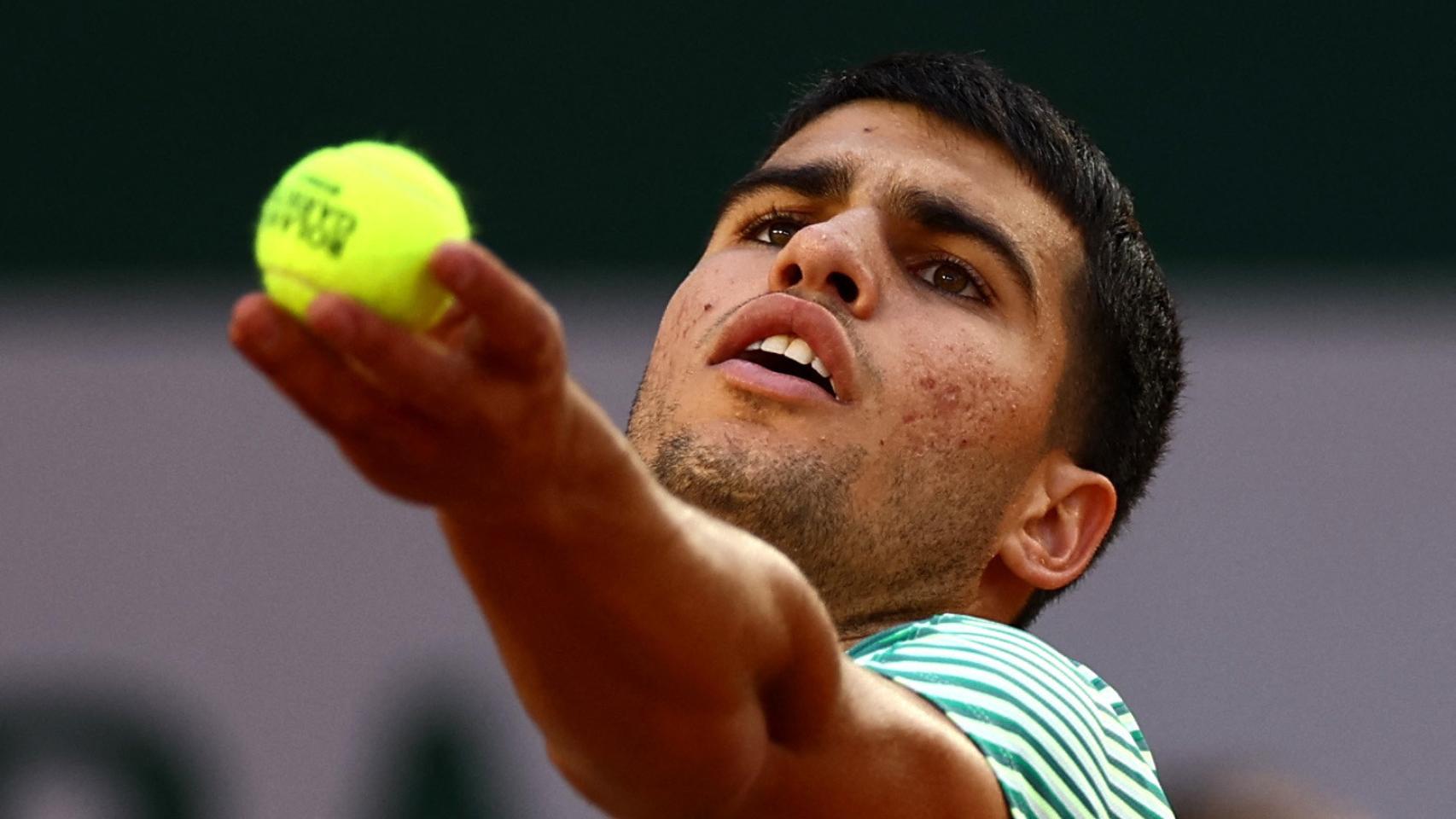 Carlos Alcaraz, en Roland Garros 2023