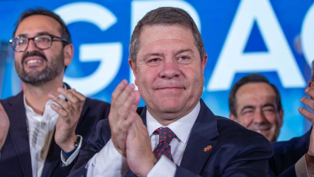 Emiliano García-Page en la noche electoral. Foto: Javier Longobardo