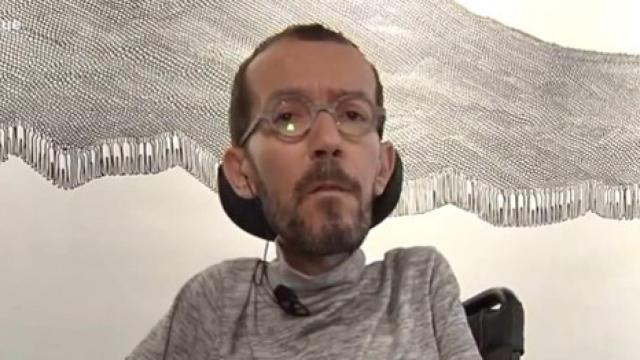 El portavoz de Unidas Podemos en el Congreso de los Diputados, Pablo Echenique, este lunes en TVE.