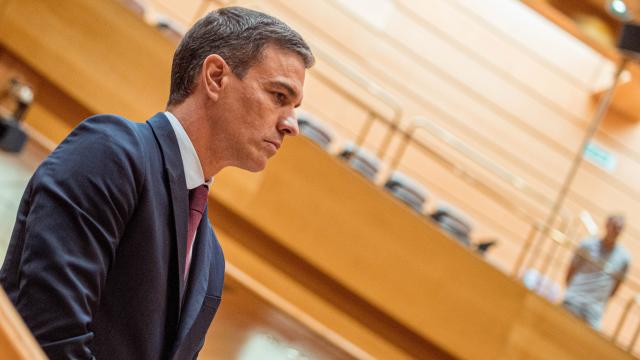 Pedro Sánchez, en el Senado.