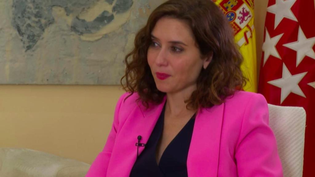 Isabel Díaz Ayuso en Telemadrid.