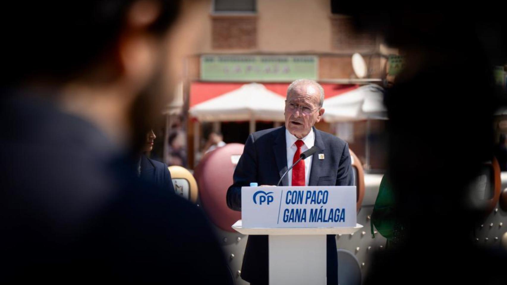 Francisco de la Torre, en un momento de la campaña electoral.