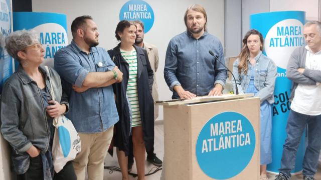 Xan Xove comparece en rueda de prensa tras el fracaso de la Marea Atlántica en el 28M.