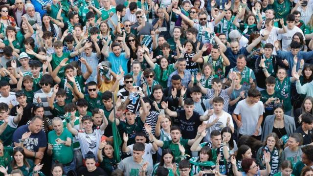 Celebración del último ascenso del Racing Club Ferrol a 2ª División.