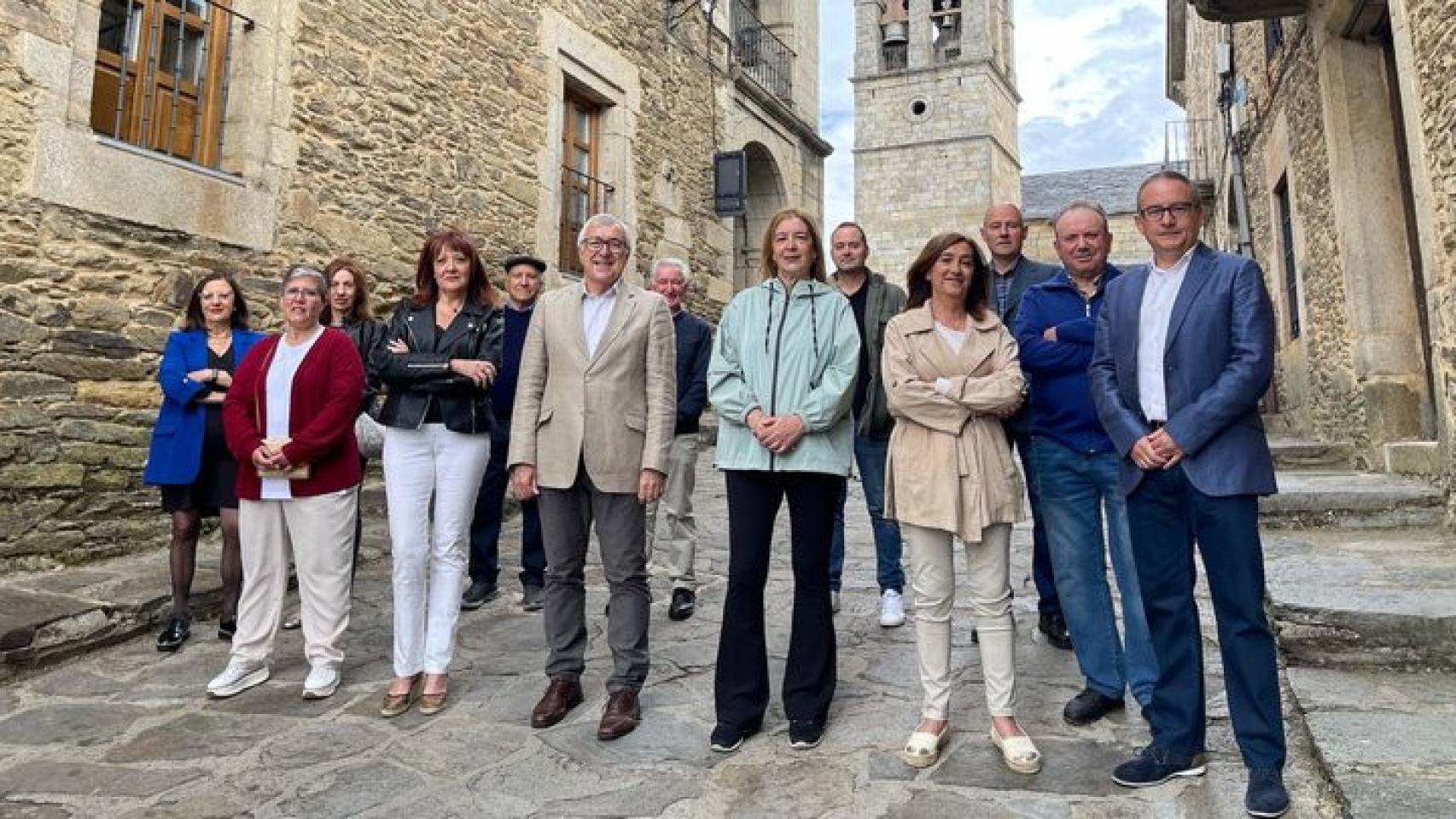 Candidatura del PSOE en Puebla de Sanabria, con José Fernández Blanco