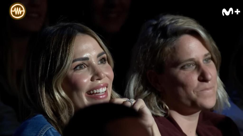 Rosanna Zanetti, pareja de Bisbal, entre el público de 'La Resistencia'.