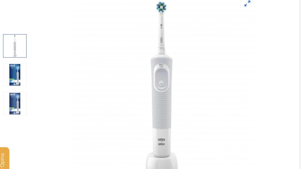 Cepillo de dientes eléctrico.