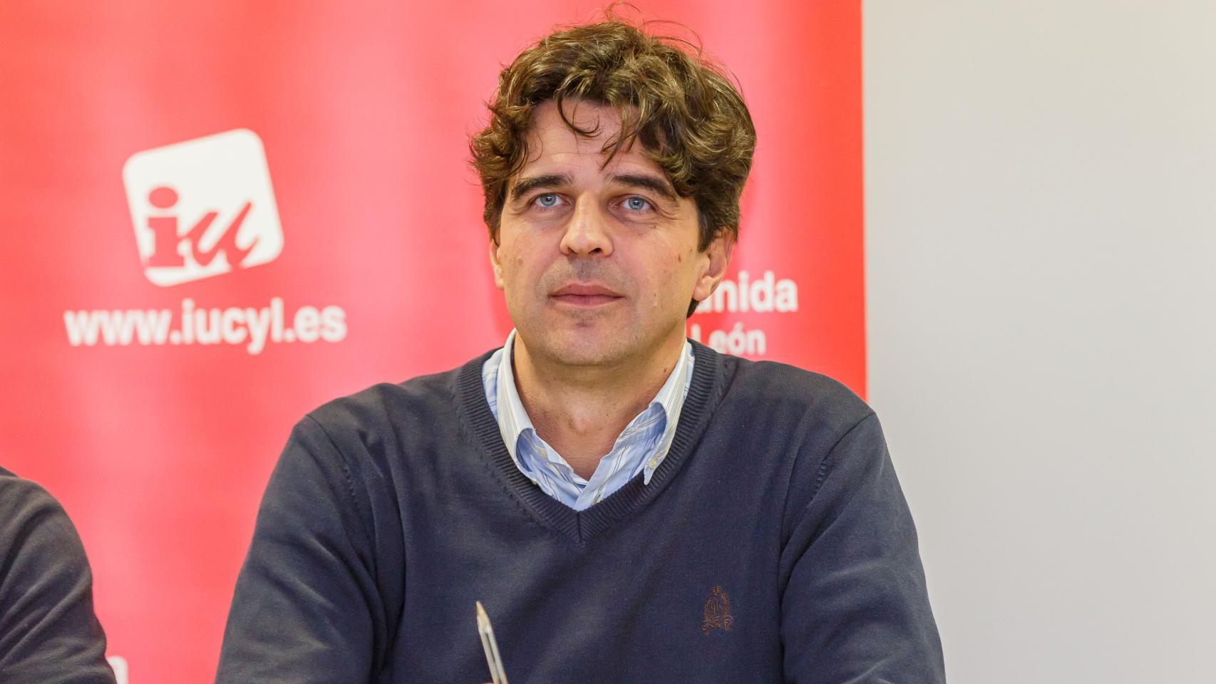 El coordinador autonómico de Izquierda Unida en Castilla y León, Juan Gascón
