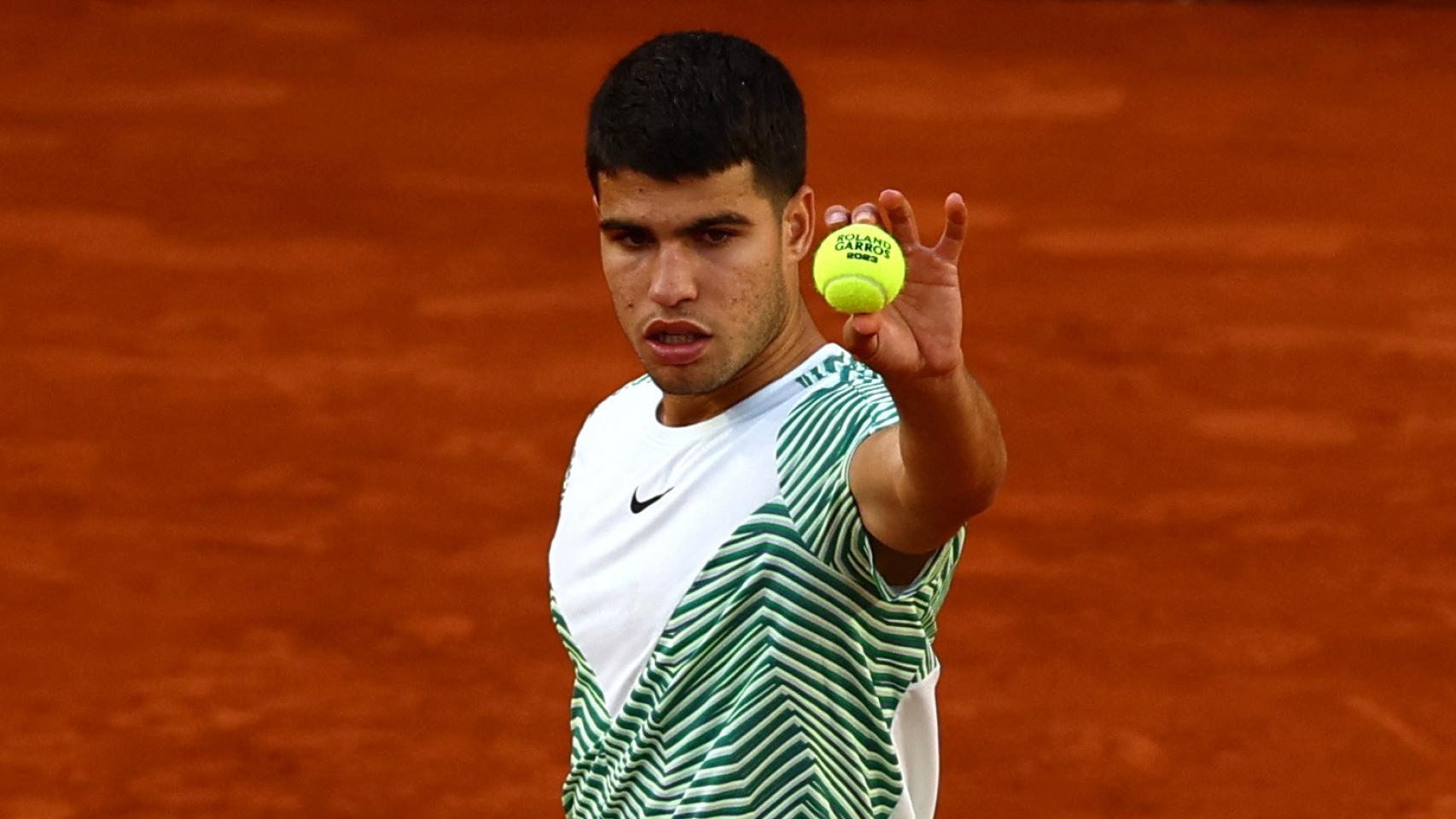 Carlos Alcaraz, en Roland Garros