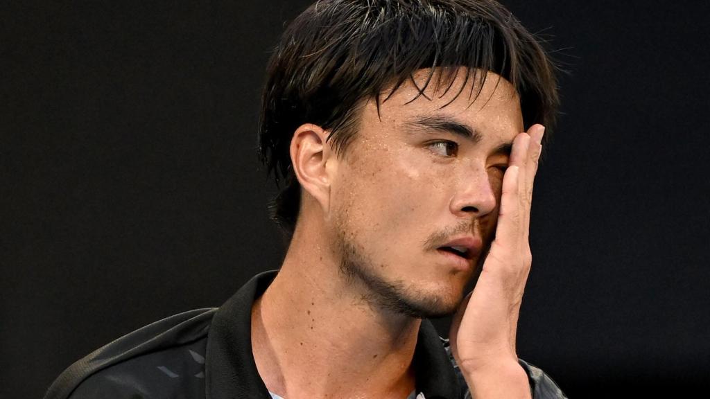Taro Daniel, durante su partido ante Murry en el Open de Australia 2022