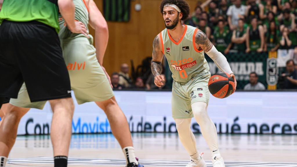 Markus Howard, durante el segundo partido de los playoffs de la ACB entre Joventut y Baskonia