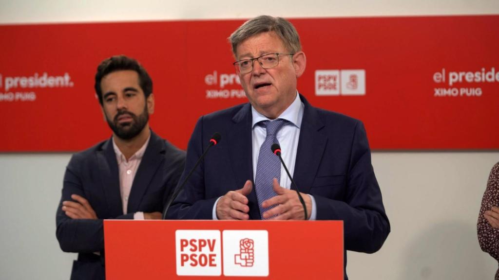 Ximo Puig, al anunciar que ejercerá de líder de la oposición. EE