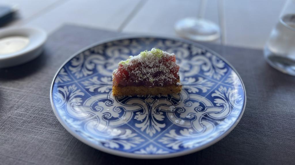 Bricohe de atún con chocolate blanco