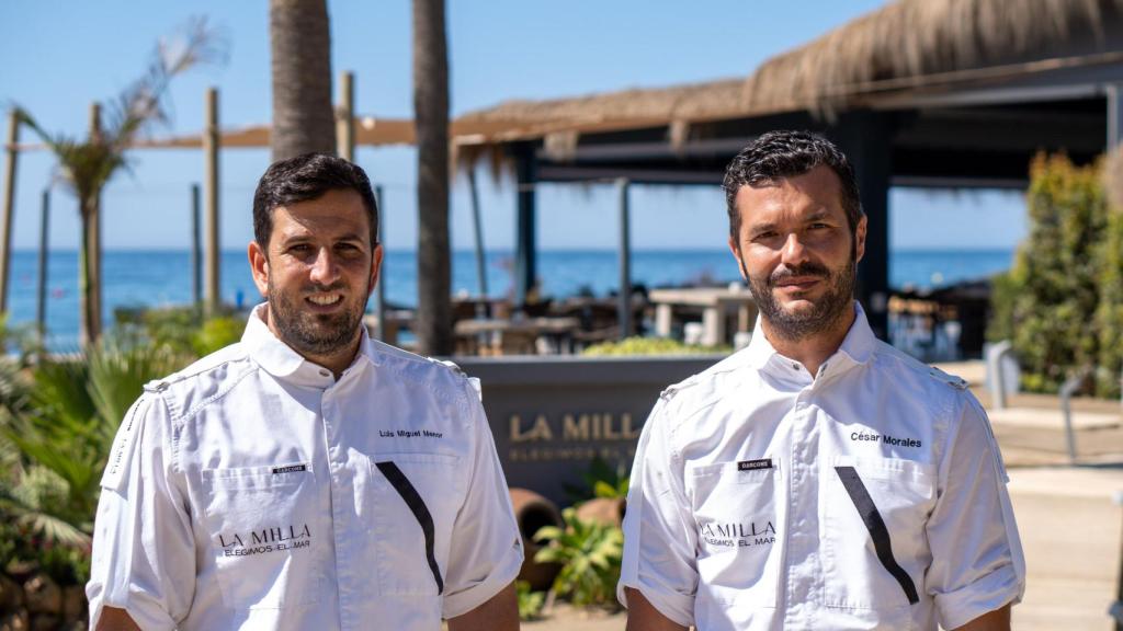 Luis Miguel Menor y César Morales frente a La Milla Marbella
