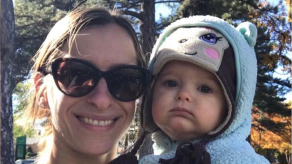 Iryna Palii y su hija, Emily Vaquero, durante su etapa en Estados Unidos.