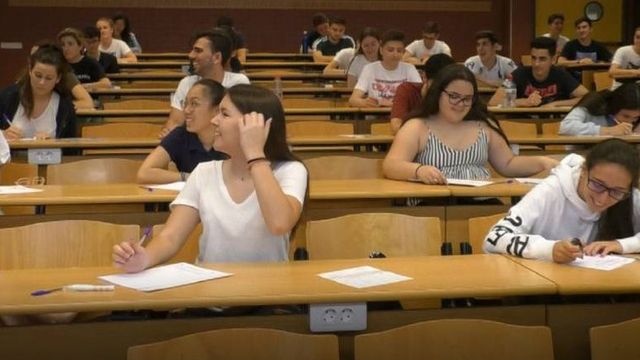 Imagen de una PAU anterior en la UA.