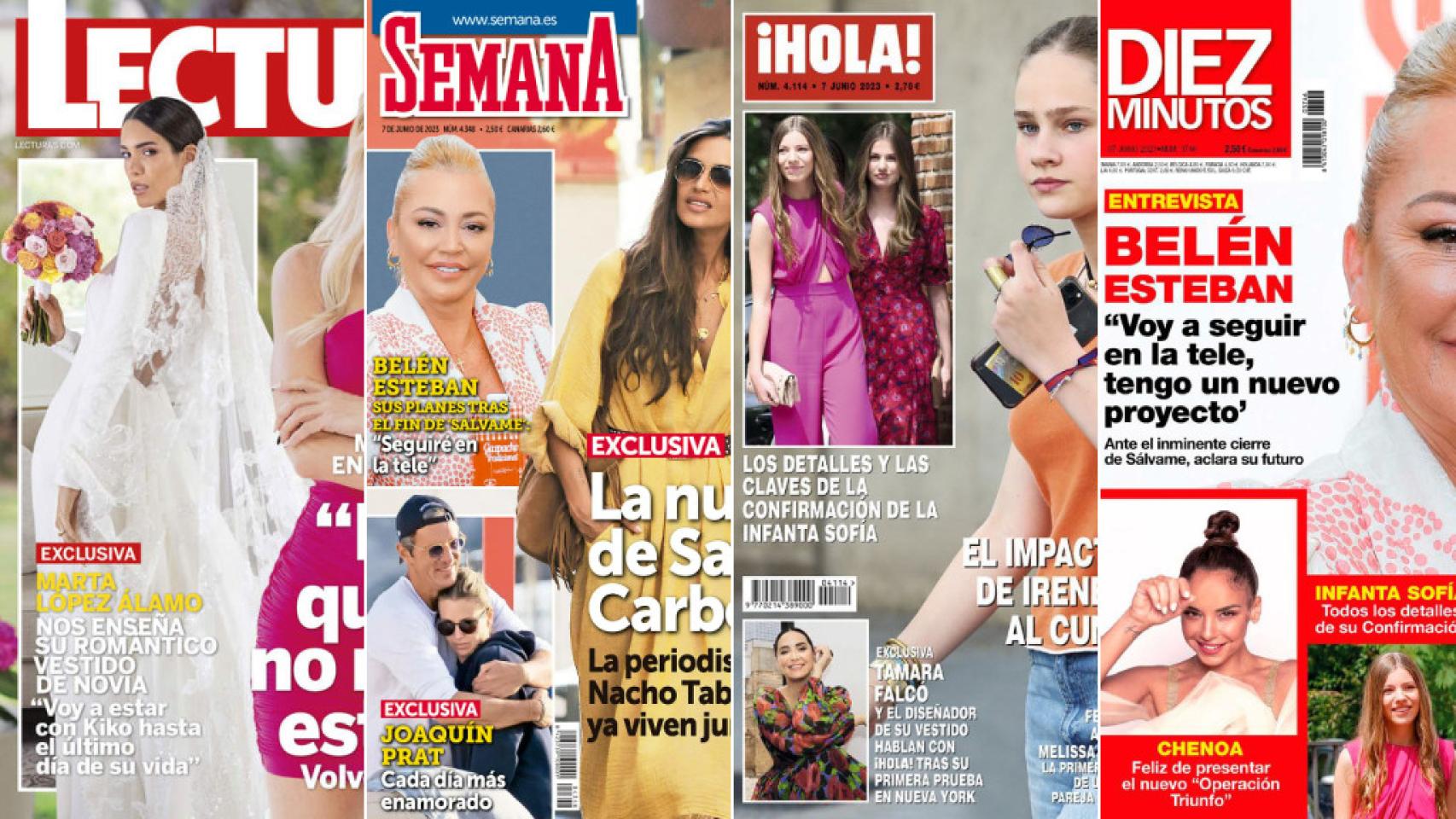 Portadas de las revistas.