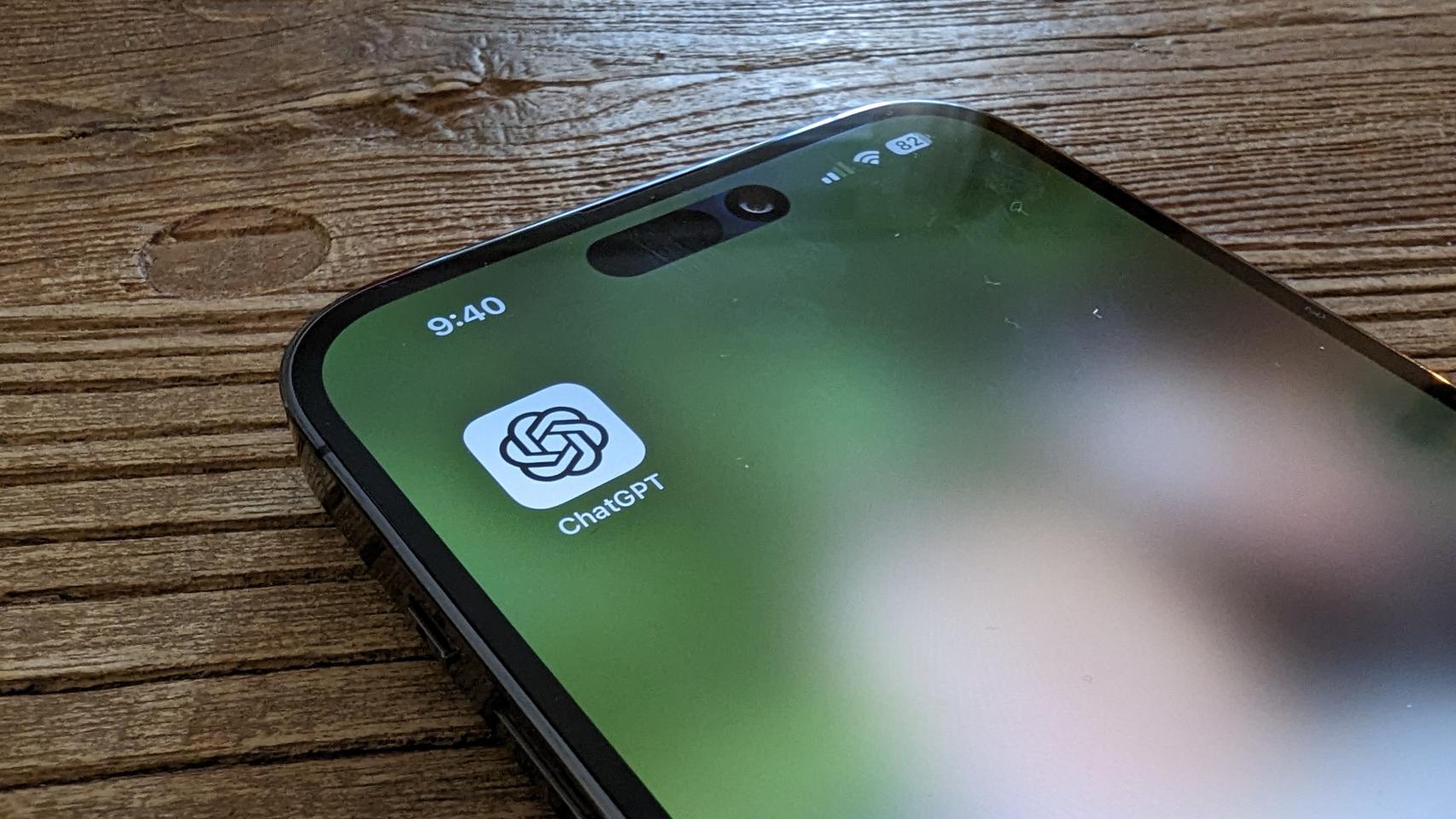 La aplicación de ChatGPT en iPhone