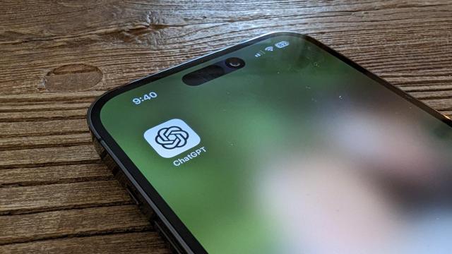 La aplicación de ChatGPT en iPhone