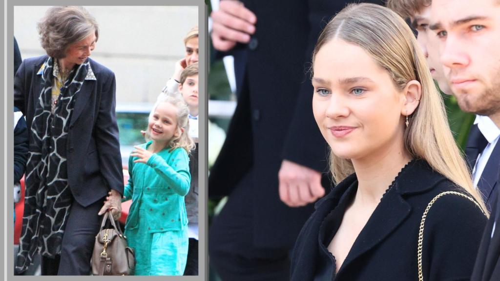 La hija de la infanta Cristina, en un montaje de JALEOS.