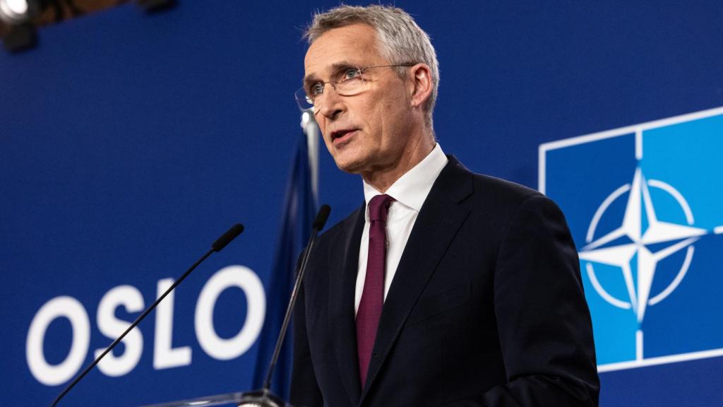 El secretario general de la OTAN, Jens Stoltenberg, durante la rueda de prensa de este jueves en Olso