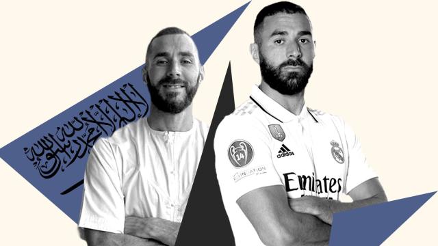 Karim Benzema, en un fotomontaje