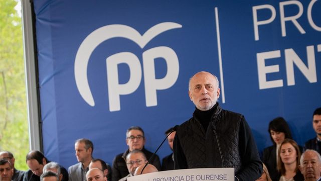 Manuel Cabezas en un mitin del Partido Popular.
