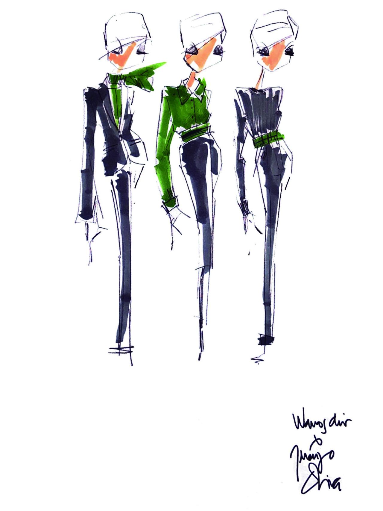Boceto Wamos Air x Juanjo Oliva