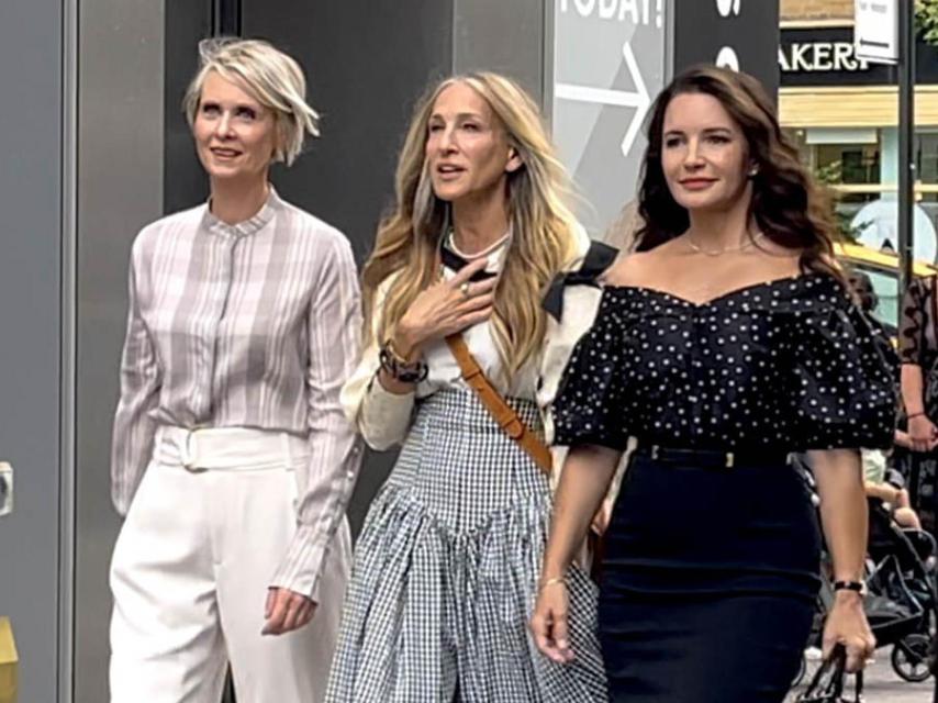 Una escena de 'And Just Like That' con sus tres protagonistas.