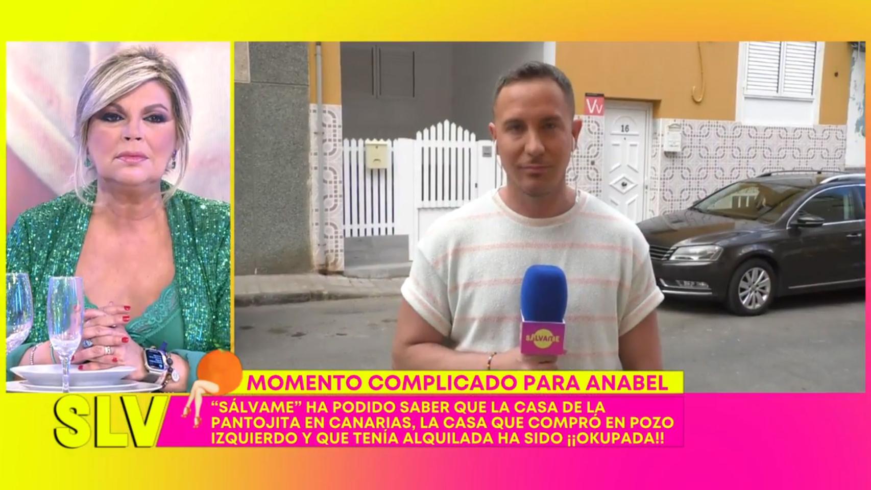 Terelu Campos y Raúl Triguero en 'Sálvame'.