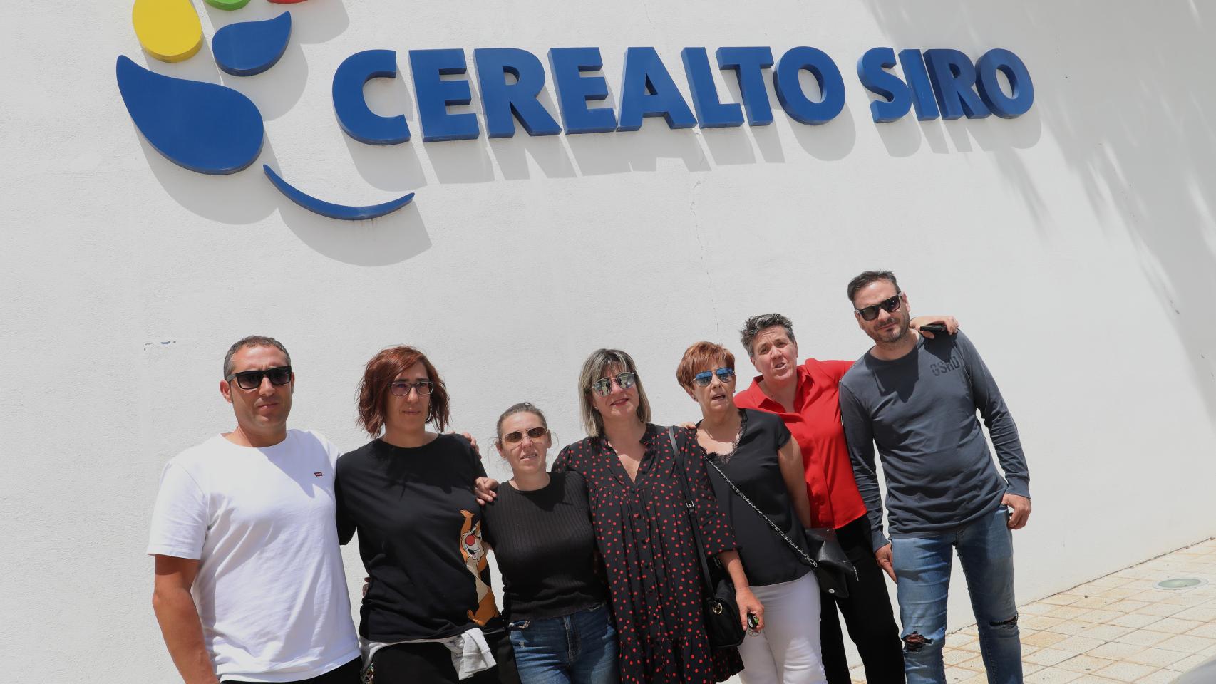 Parte del Comité de Empresa de la fábrica de Siro en Venta de Baños.