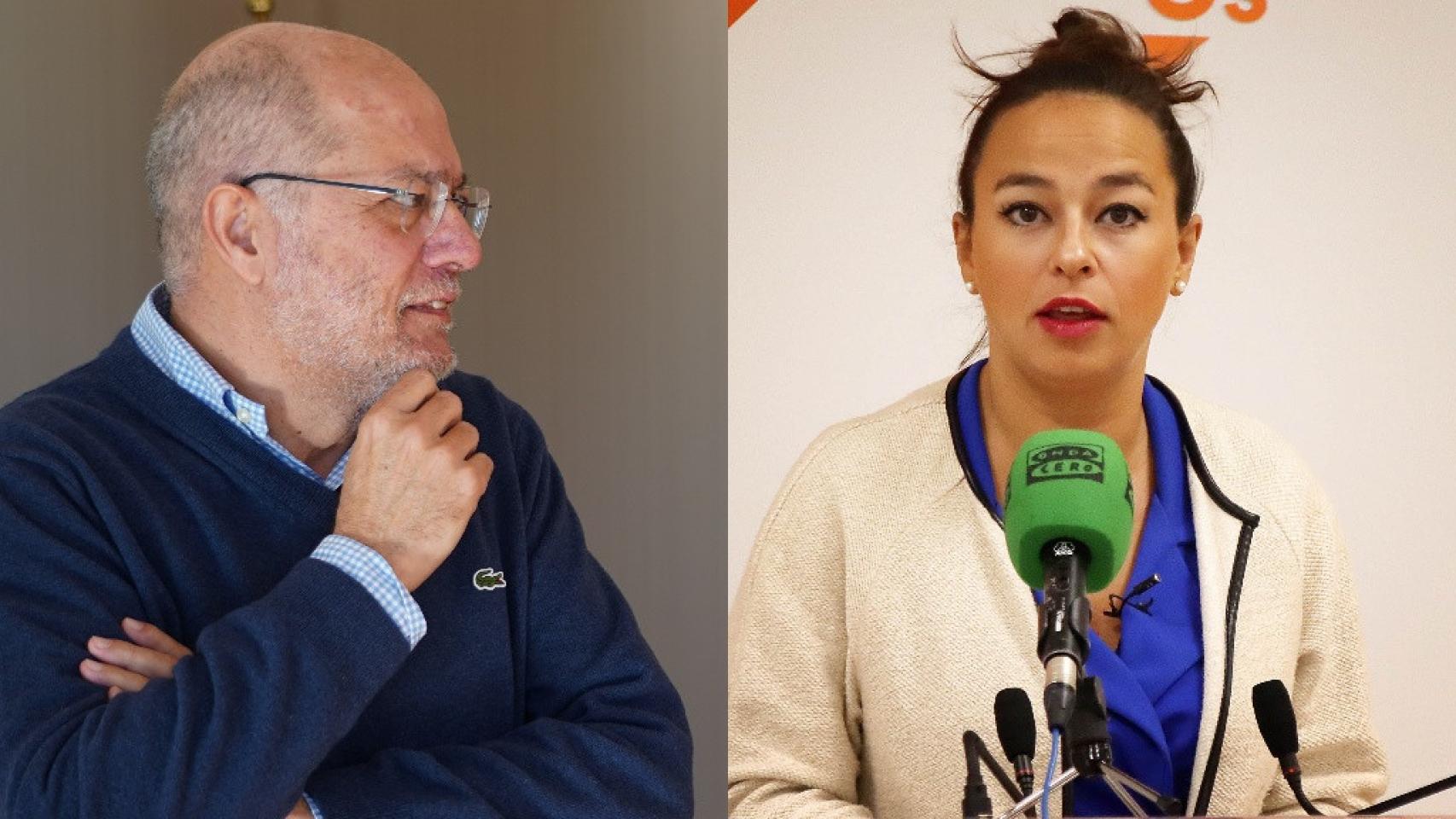 El procurador de Ciudadanos, Francisco Igea, y la presidenta del partido en Castilla y León, Gemma Villarroel.