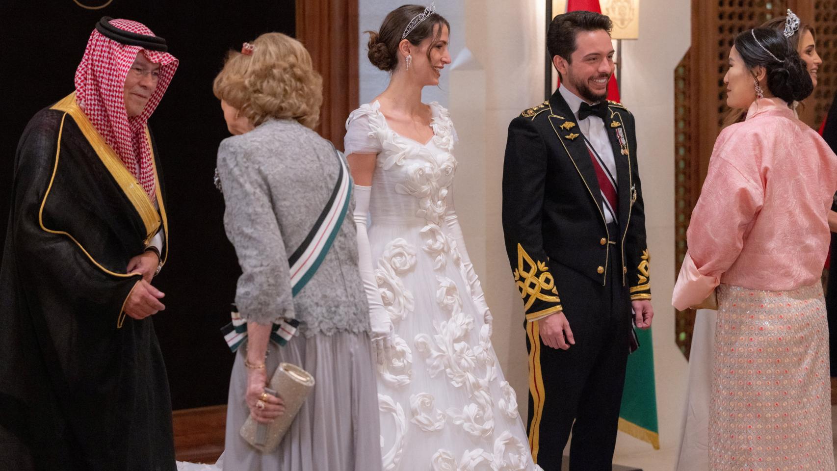 Los recién casados.