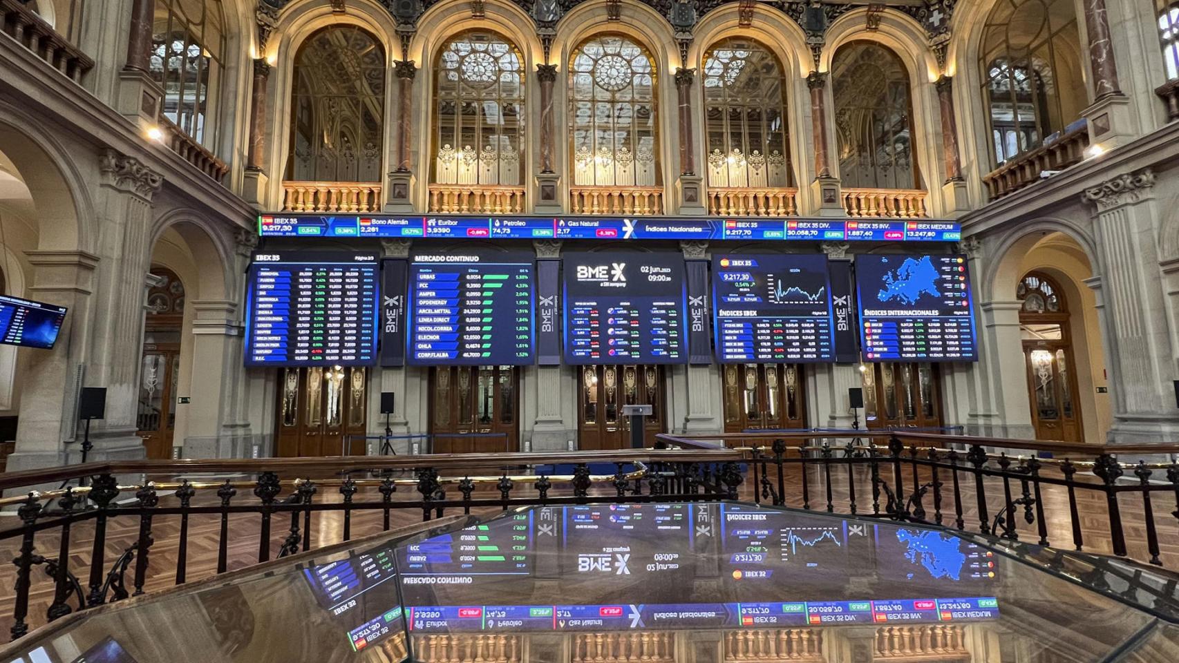 Imagen de la Bolsa de Madrid este viernes.