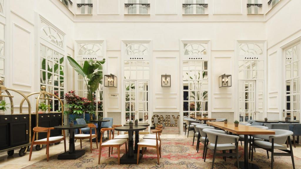 Zona de la terraza interior del hotel Only You Boutique donde se hace este 'por up'.