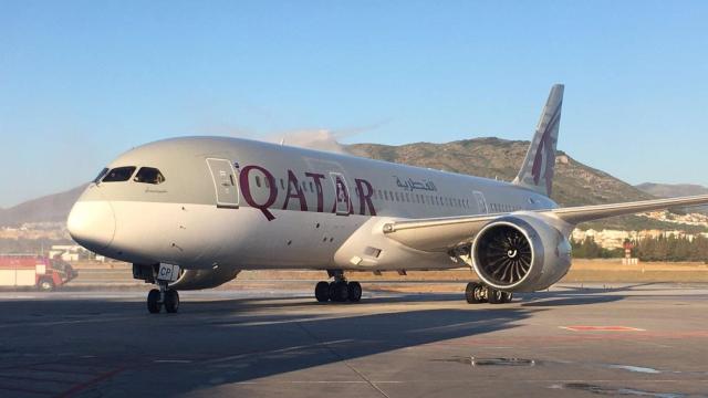 Un avión de Qatar Airways.