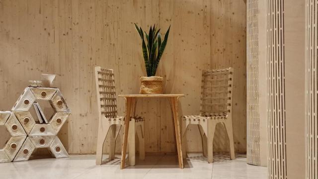Los muros de madera del proyecto 'Ephemeral'