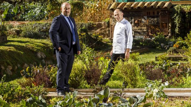 Los hermanos Carlos e Ignacio Echapresto, los dueños de Venta Moncalvillo, un restaurante con una estrella Michelin.