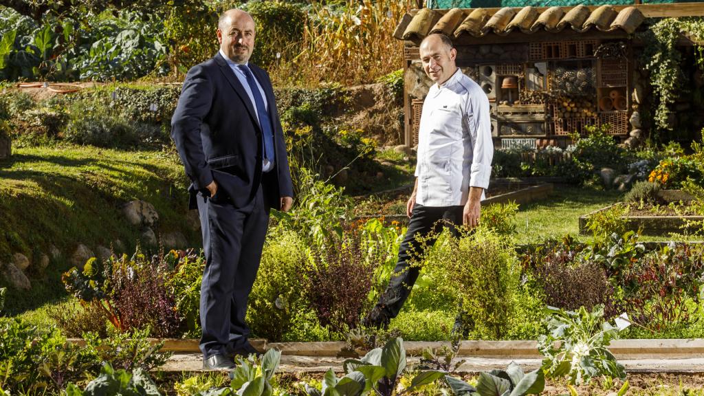Los hermanos Carlos e Ignacio Echapresto, los dueños de Venta Moncalvillo, un restaurante con una estrella Michelin.