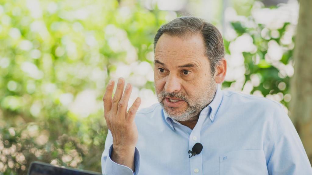 El exministro Ábalos, en un momento de la entrevista con EL ESPAÑOL.