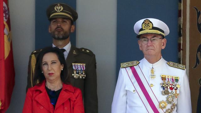 Margarita Robles en el Día de las Fuerzas Armadas