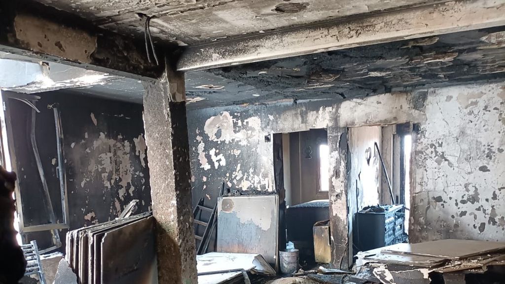 Incendio en la calle Padilla